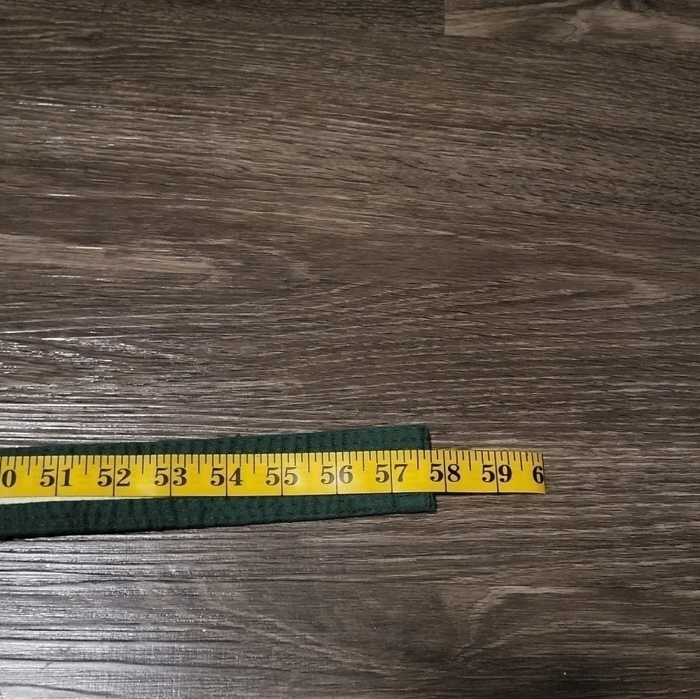 Karate Green Belt with White Stripe, Size 2